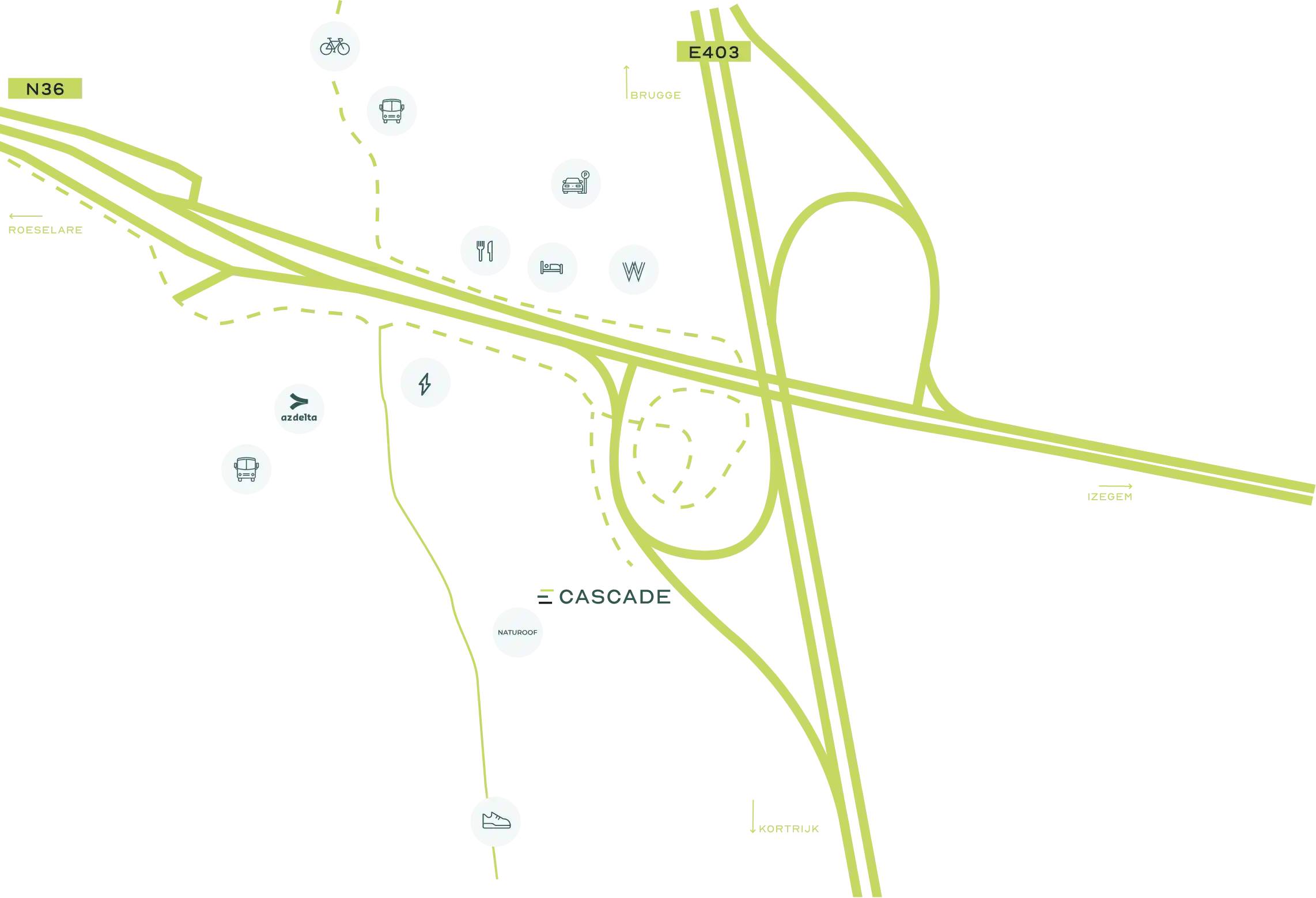 Cascade Roeselare - Perfect gelegen. Maximale zichtbaarheid